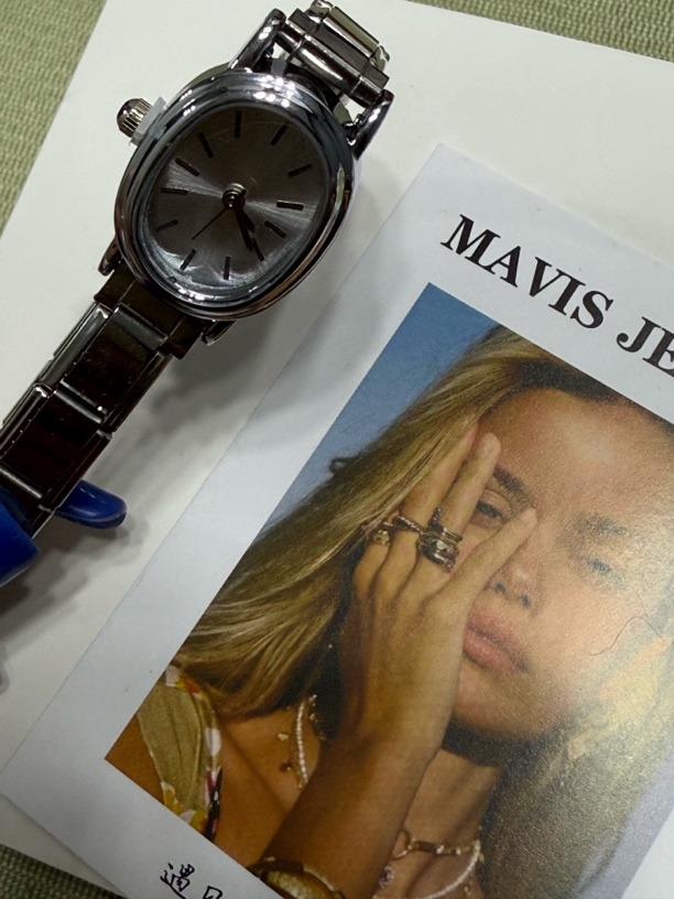 意大利模块手表银色 