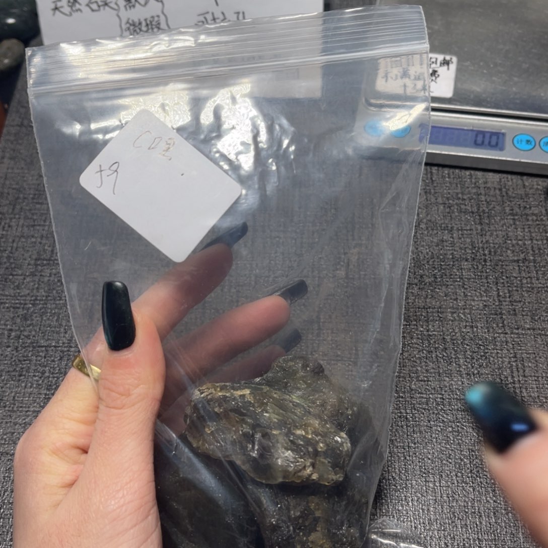 有机玻璃拉长石手把件