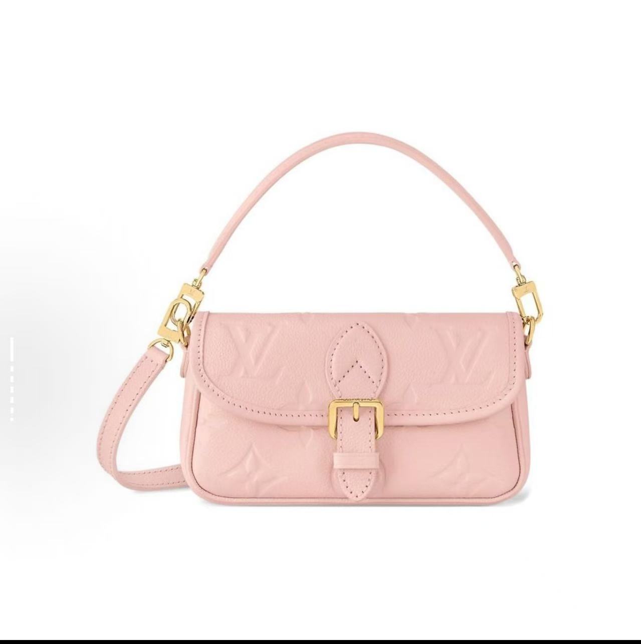 99新 LouisVuitton/路易威登 【TVB识货】 全皮粉法棍nano