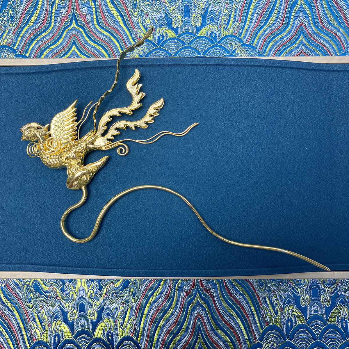 925银银制品 S925银立体凤凰轻奢发簪簪子复古国风国风古风纯手工