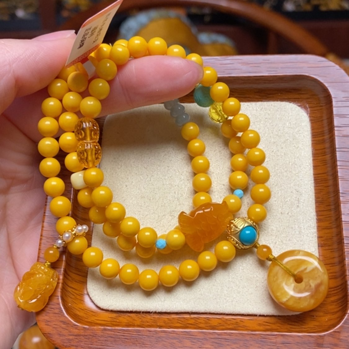 【闪购商品】蜜蜡手链未镶嵌手串