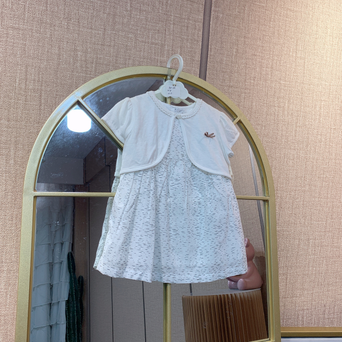 AM345    宝宝短袖连衣裙两件套