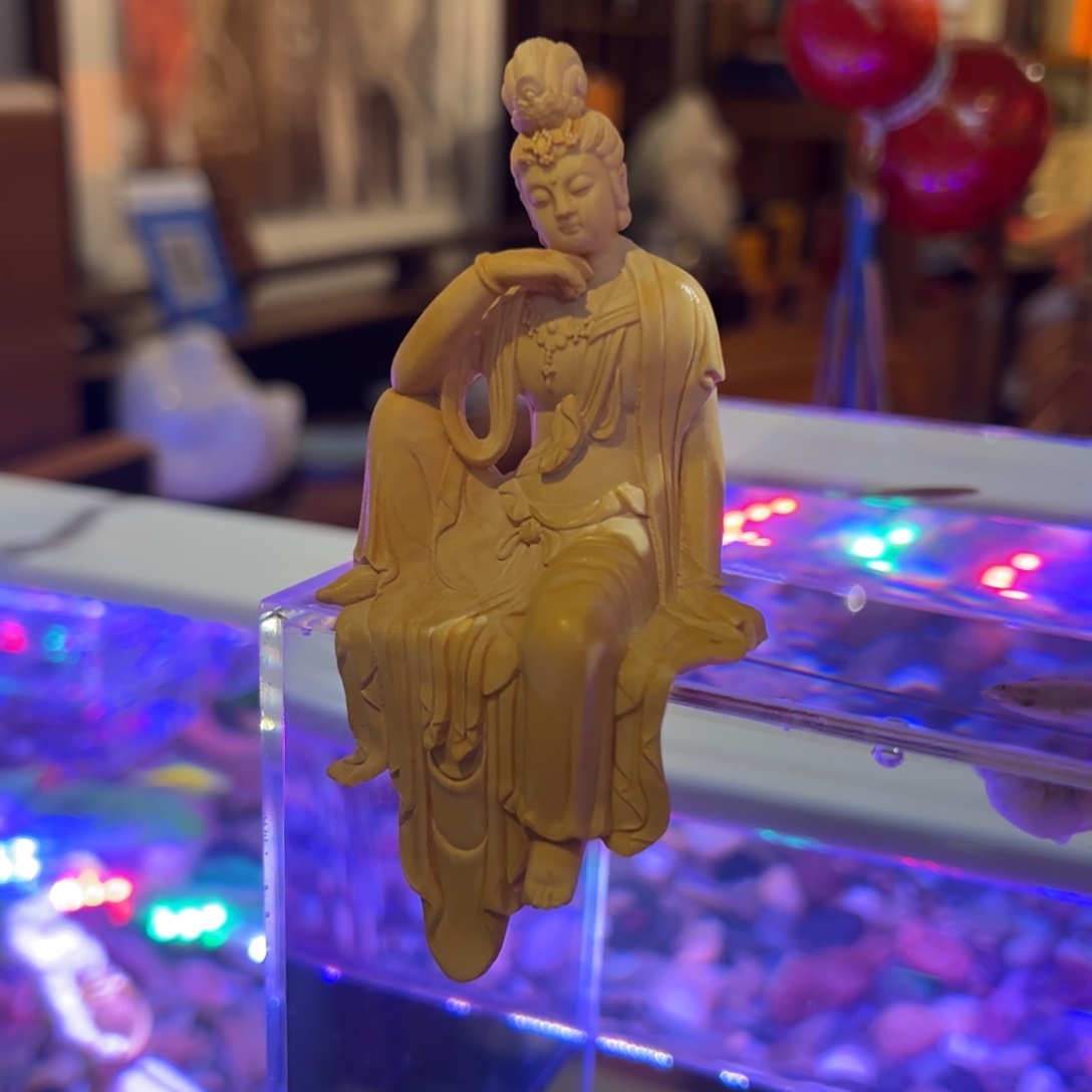 乌木类成套家具黄杨木自在观音