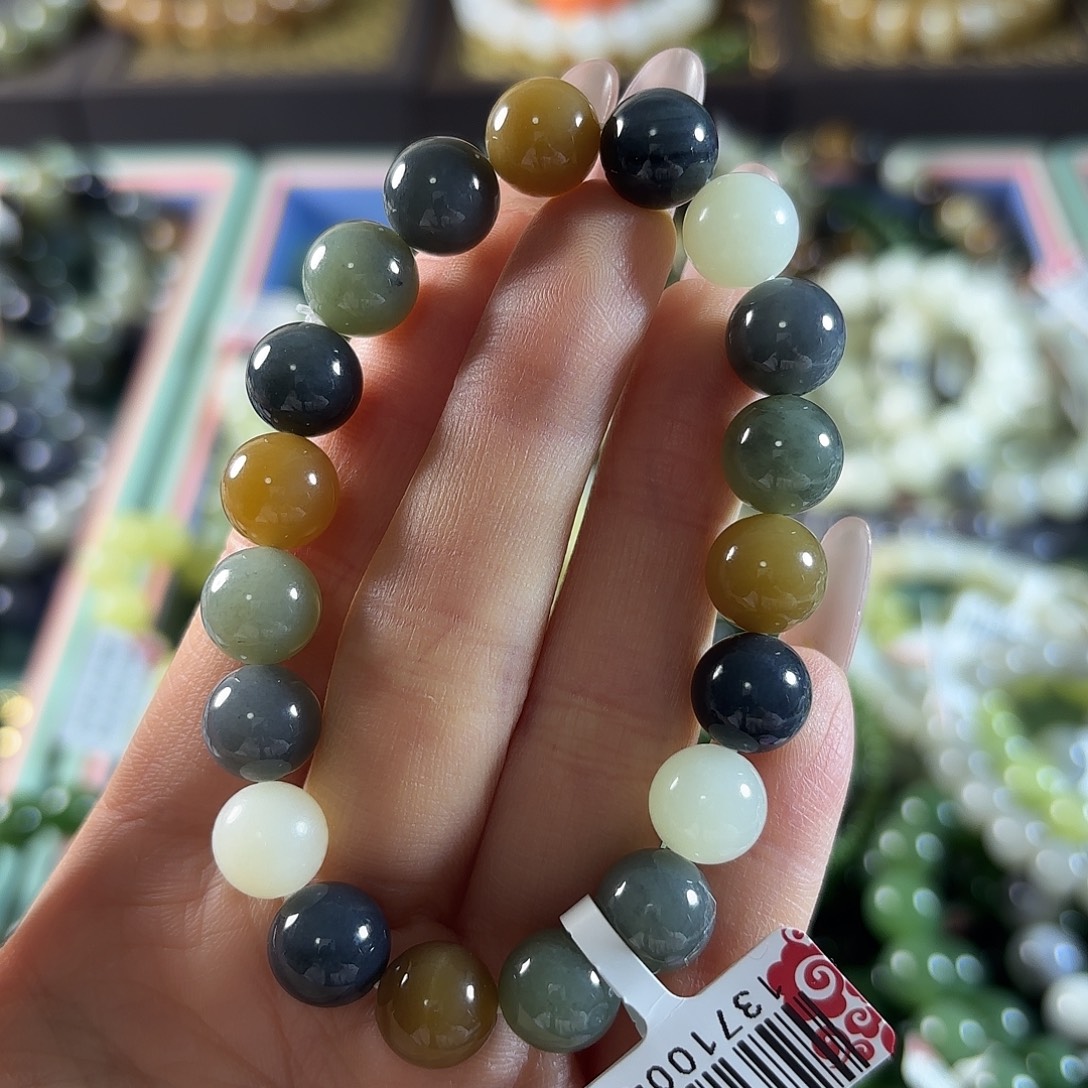 和田玉未镶嵌手链62