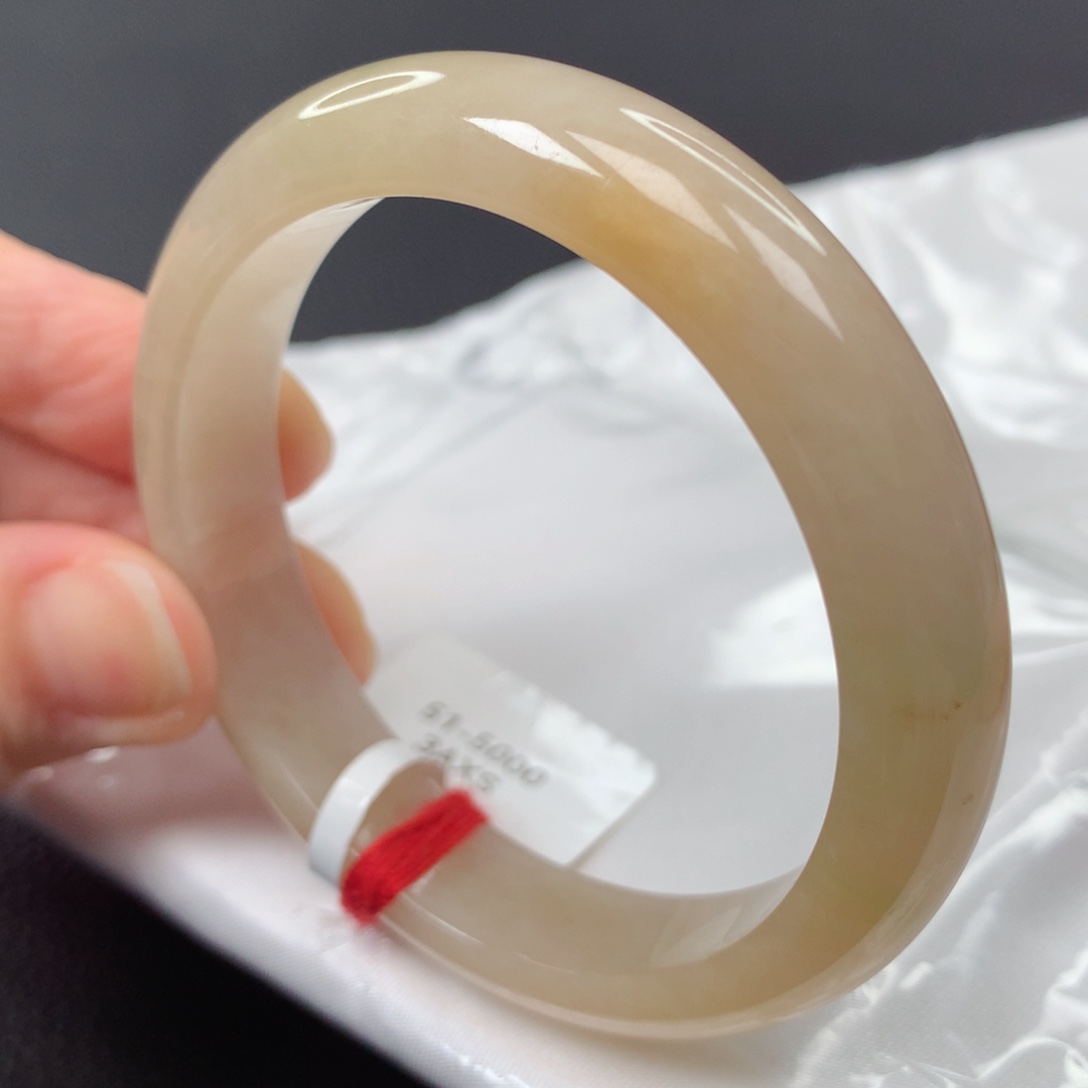 【闪购商品】翡翠手镯未镶嵌63号正圈xs50/51