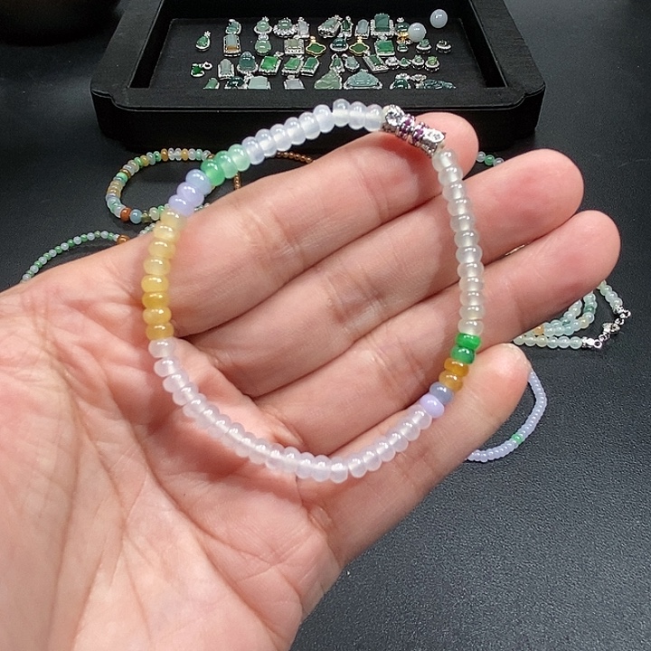 翡翠未镶嵌手串13578990