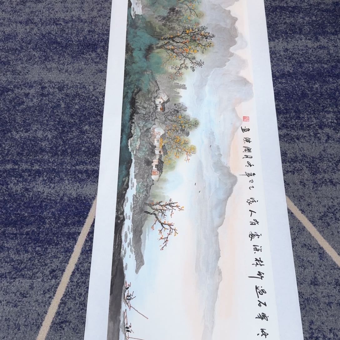 国画国画作品山水花鸟纯手绘