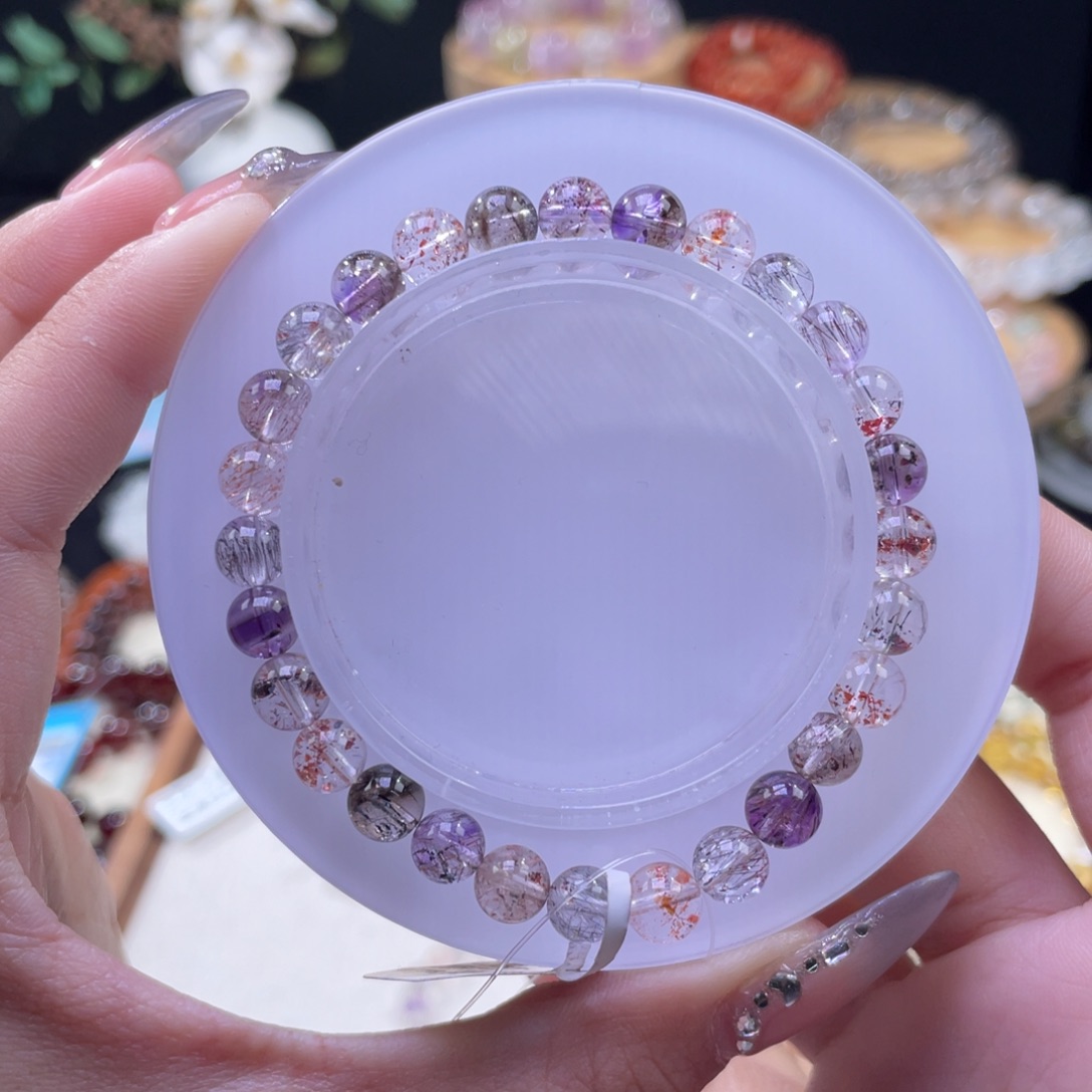 水晶手串未镶嵌冷**美超七