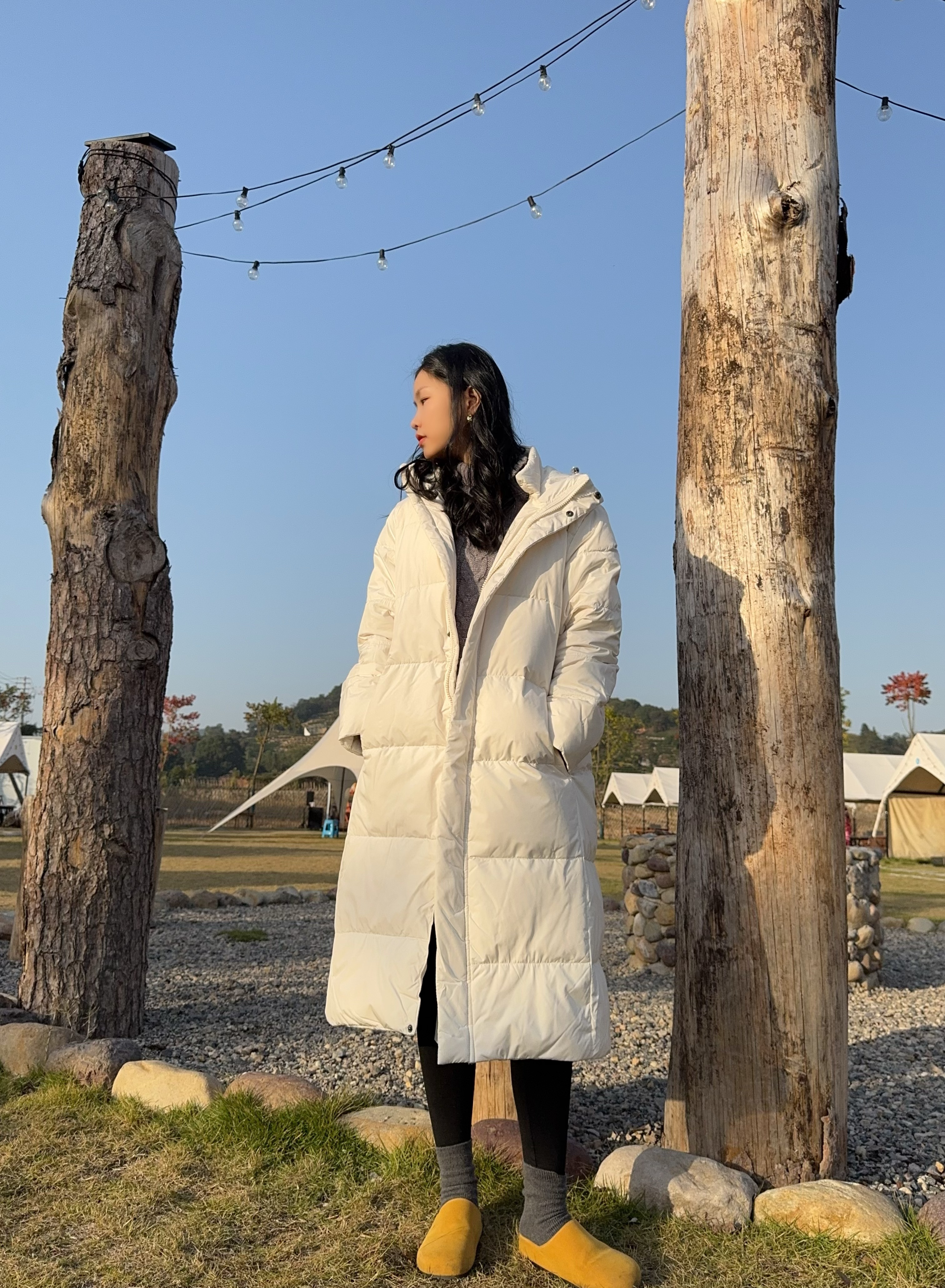 长款羽绒服女冬季2025新款长过膝韩版连帽情侣加厚90白鸭绒外套