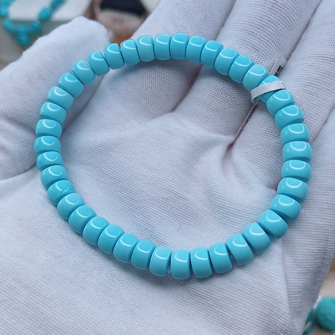 绿松石未镶嵌单圈 6.5安**恙