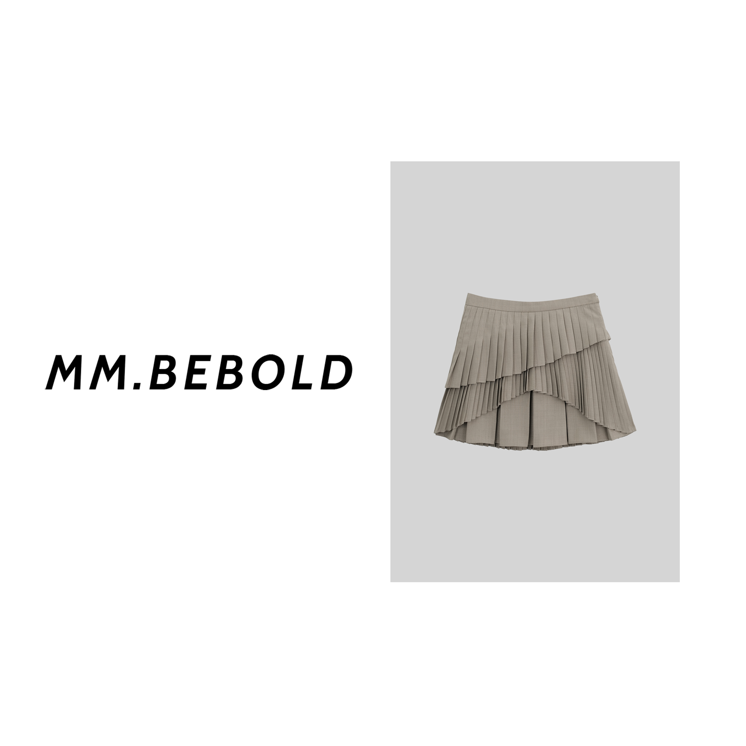 【老刘精选】不规则百褶短裙MQJ2151