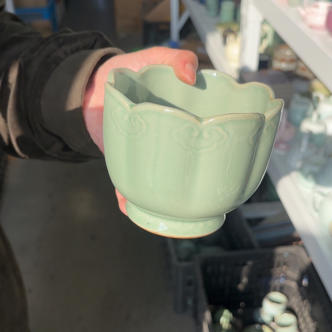 龙泉云间青瓷小米茶器