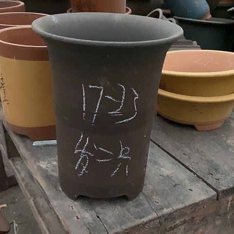 红陶中国宜兴紫砂花盆，