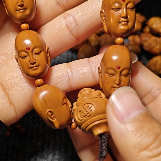 手串/手链橄榄核橄榄核核雕静思罗汉