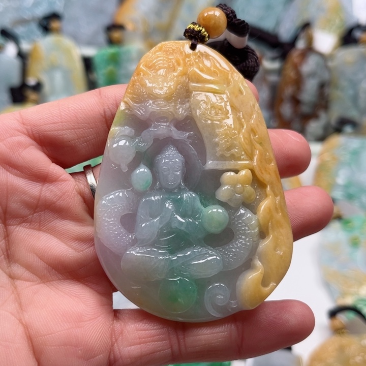 义***陈翡翠未镶嵌吊坠(不含链)挂件