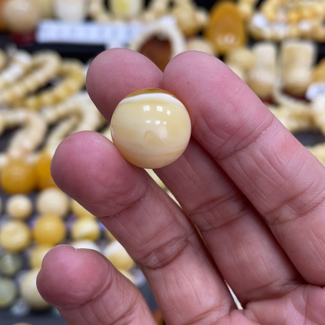 琥珀珠宝奇石未镶嵌?**木16mm瑕疵福利款
