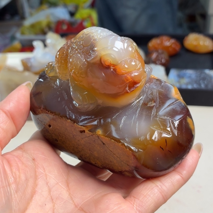 玛瑙/玉髓未镶嵌吊坠(不含链)