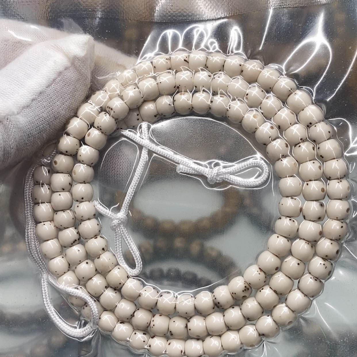 【闪购商品】星月菩提手串R****1一物一图原生态同枝古瓷绿包白