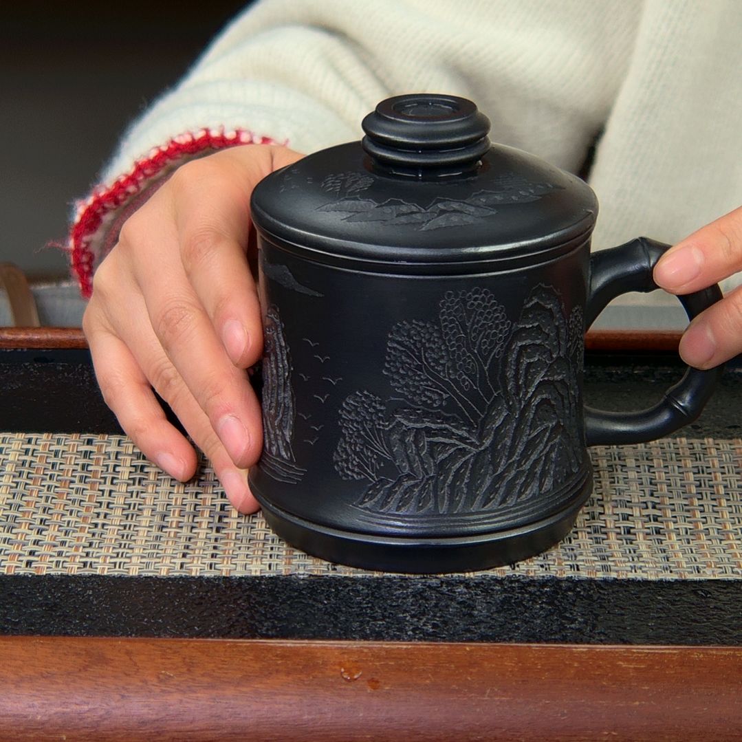 【闪购商品】绿泥茶杯高货放漏