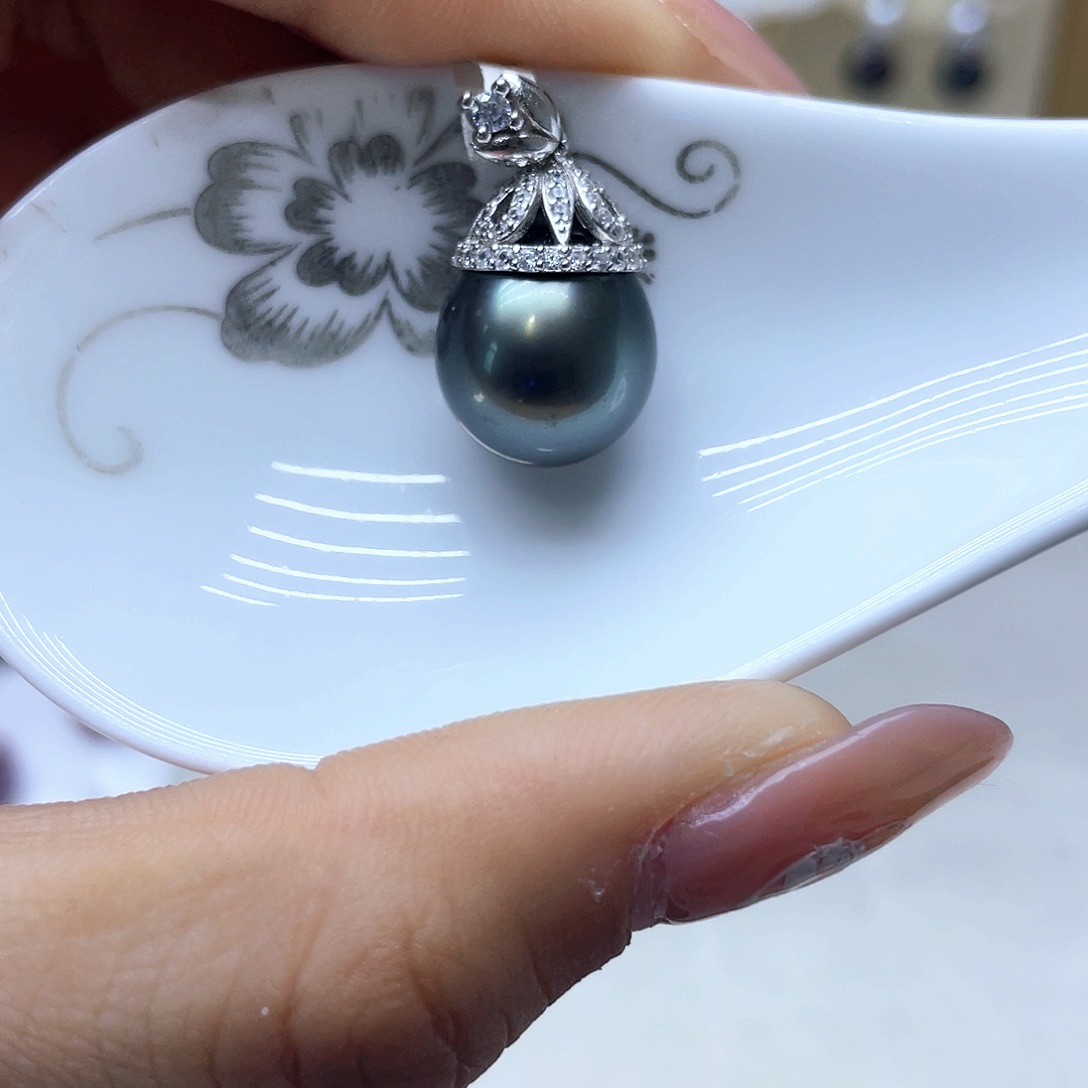 海水珍珠颈饰银S925镶嵌