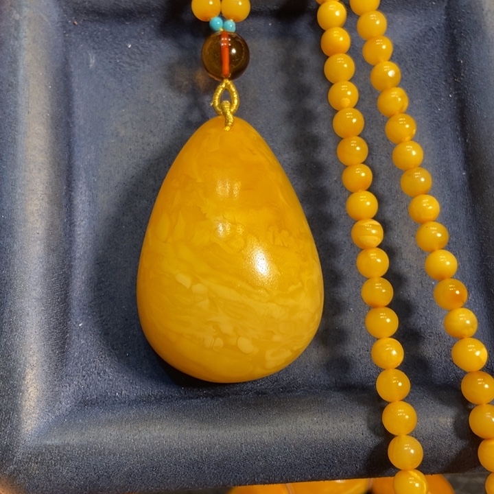 蜜蜡颈饰未镶嵌蜜蜡