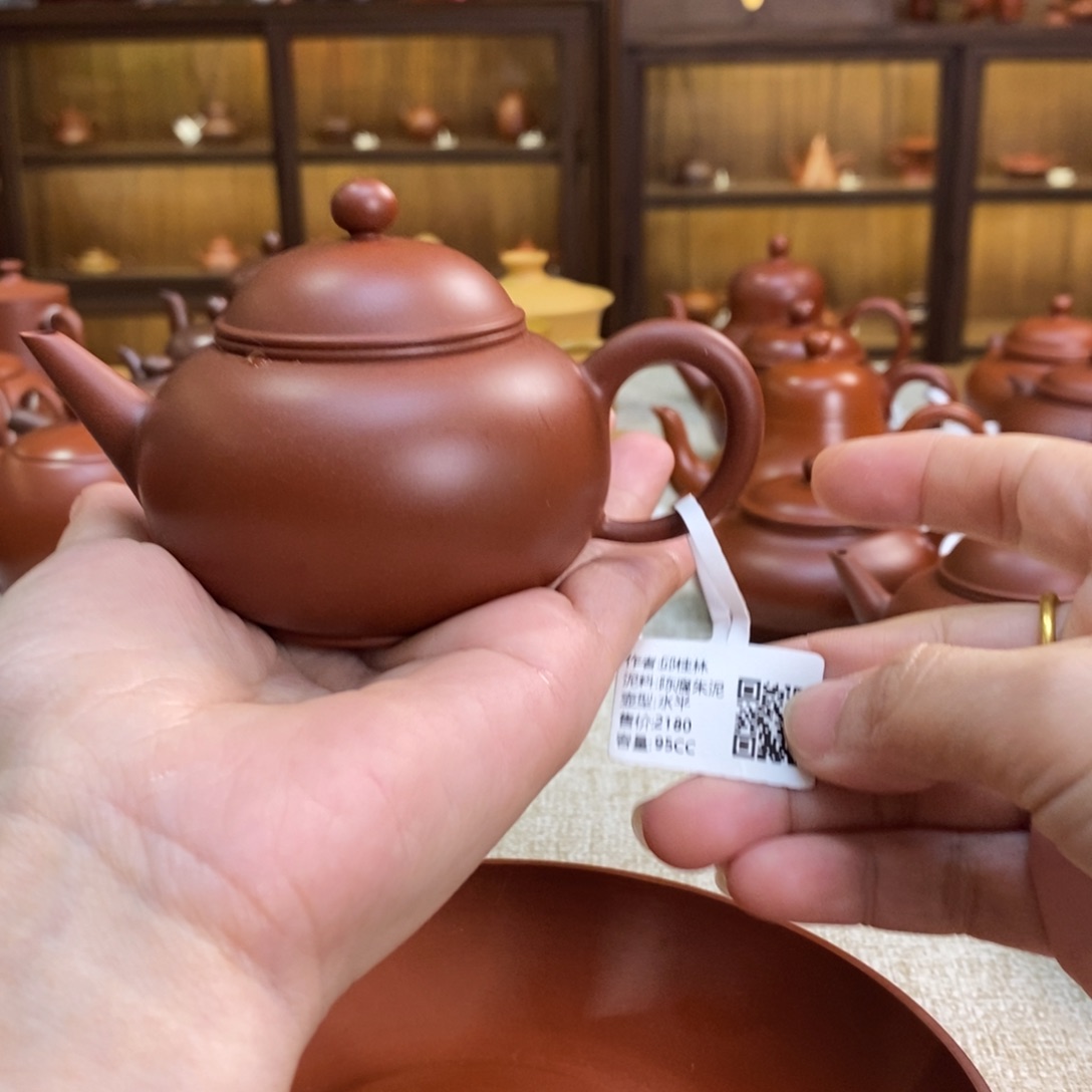 紫砂茶壶Q*潮州手拉壶
