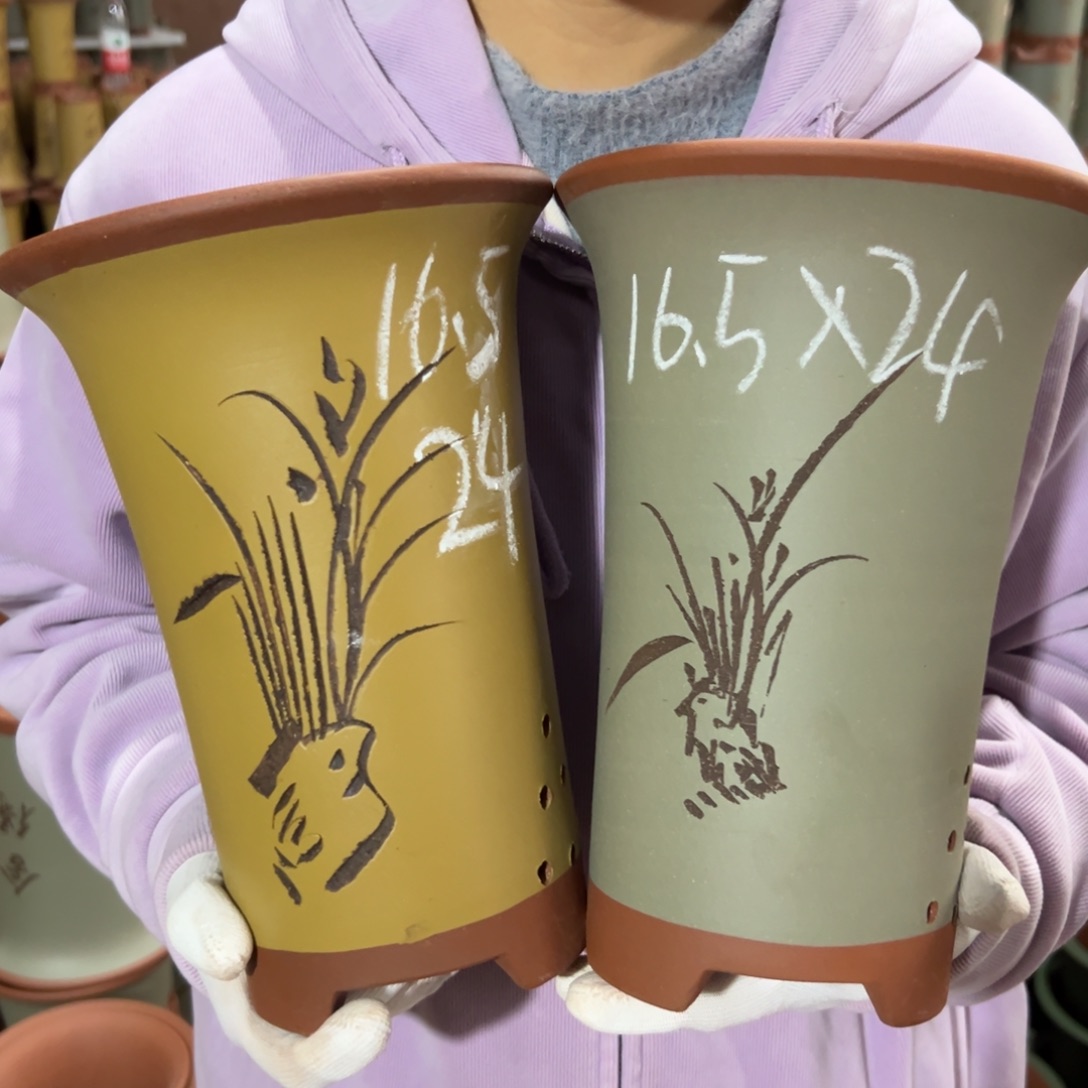 宜兴川阁紫砂花盆