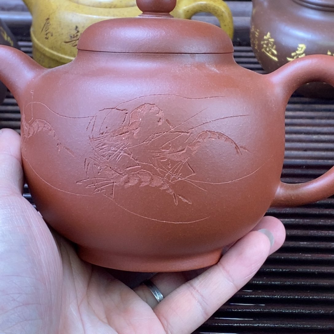 紫砂茶壶月**头白定7 孤品放漏