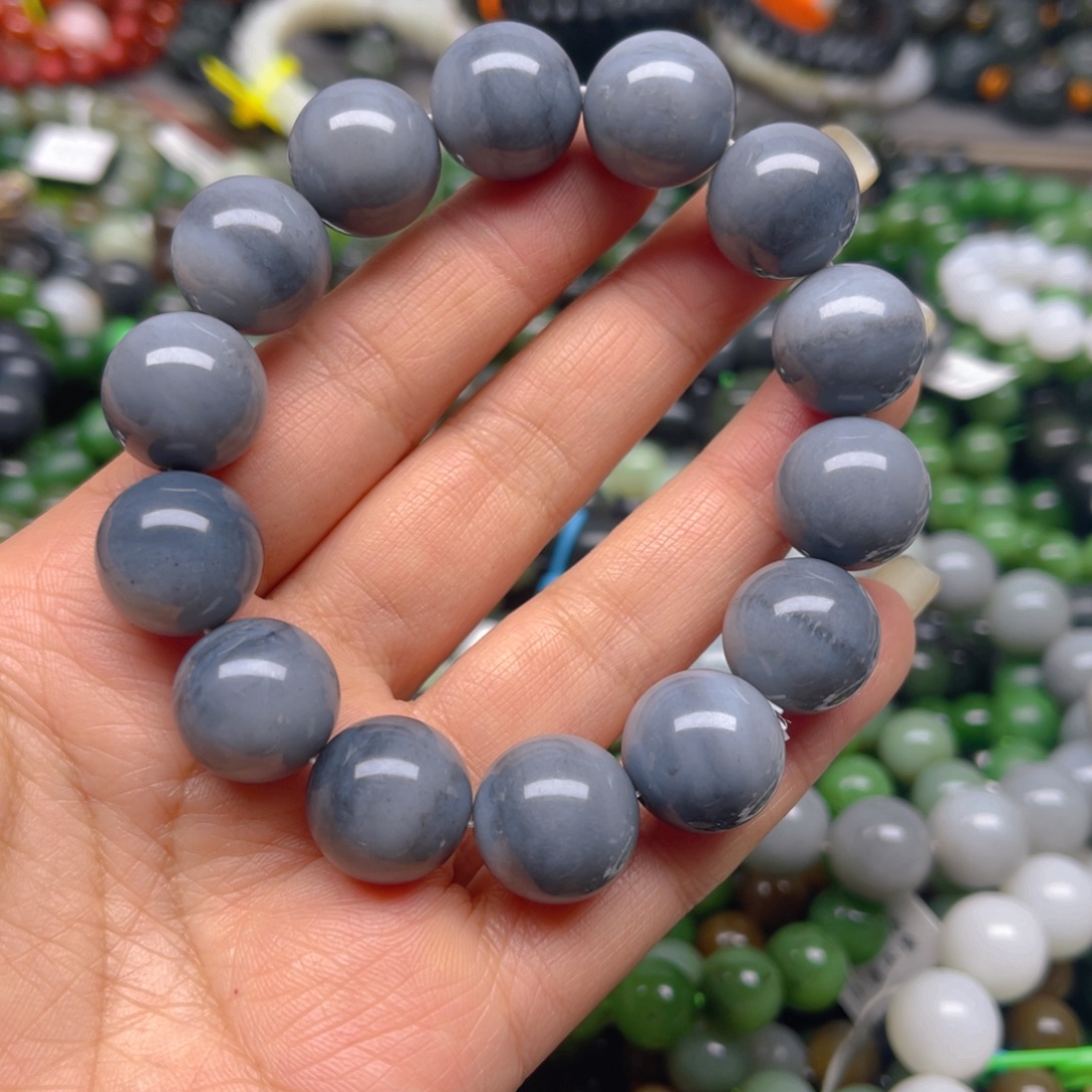 和田玉未镶嵌手链