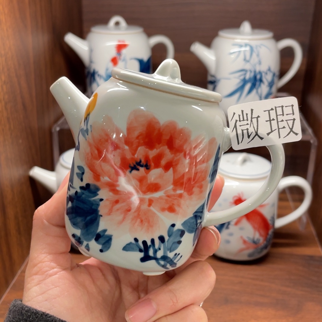 微瑕釉下彩纯手绘