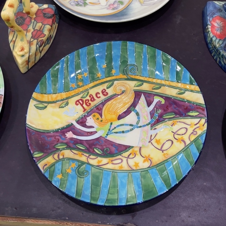 陶瑕疵微瑕10寸盘一个