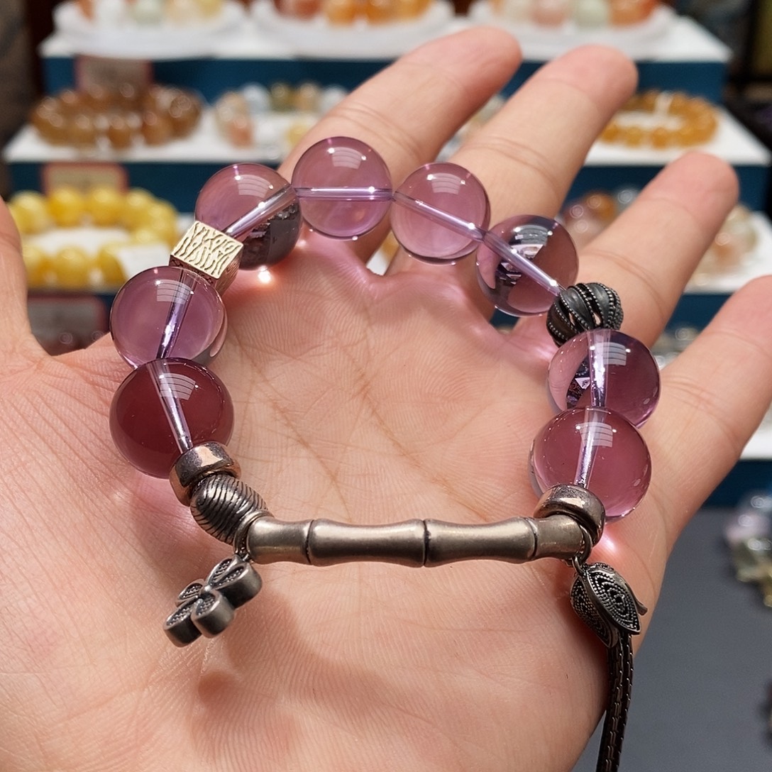 水晶银S925镶嵌手链水晶15