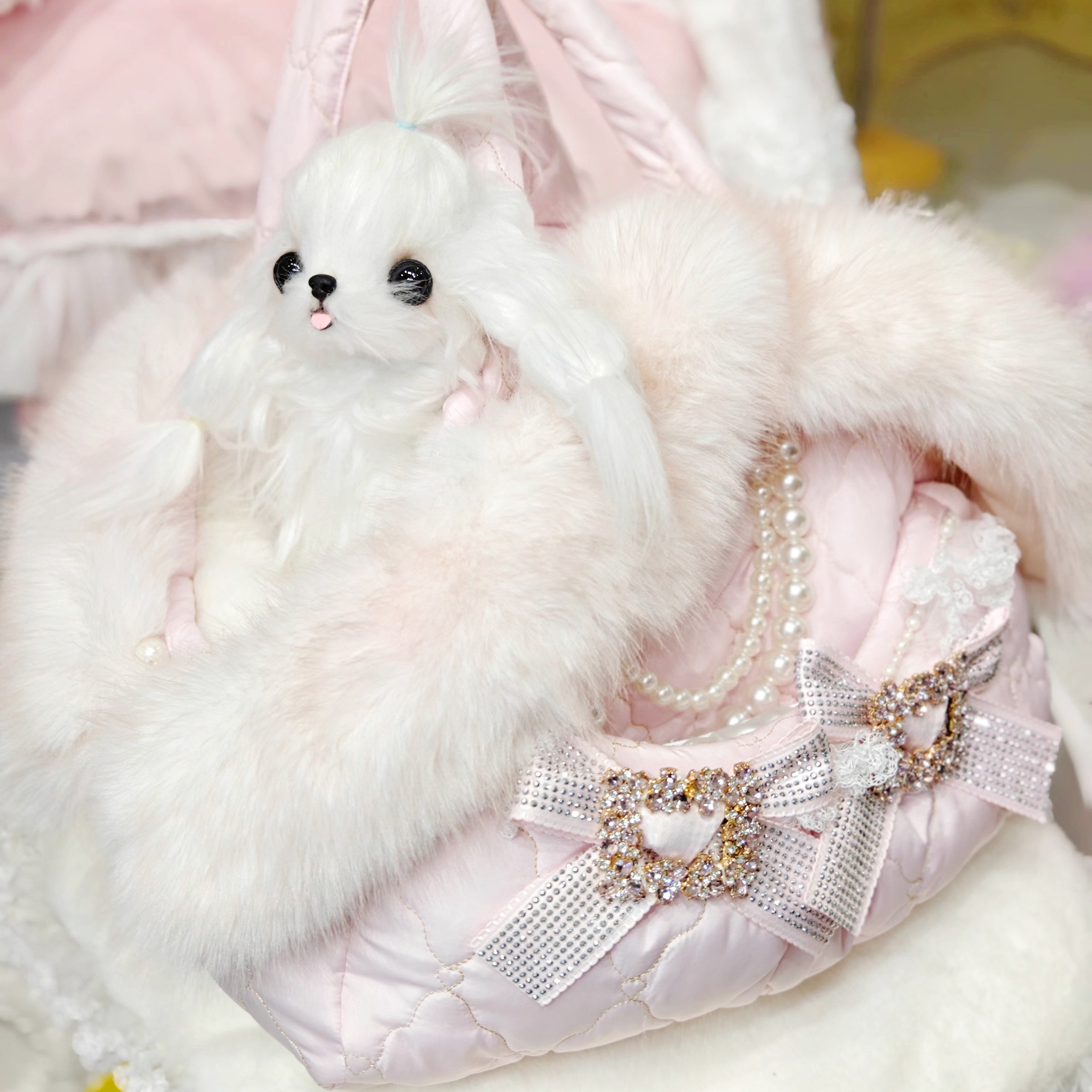 York's pet/约克派原创手工小贵妇皮草宠物外出包大全套