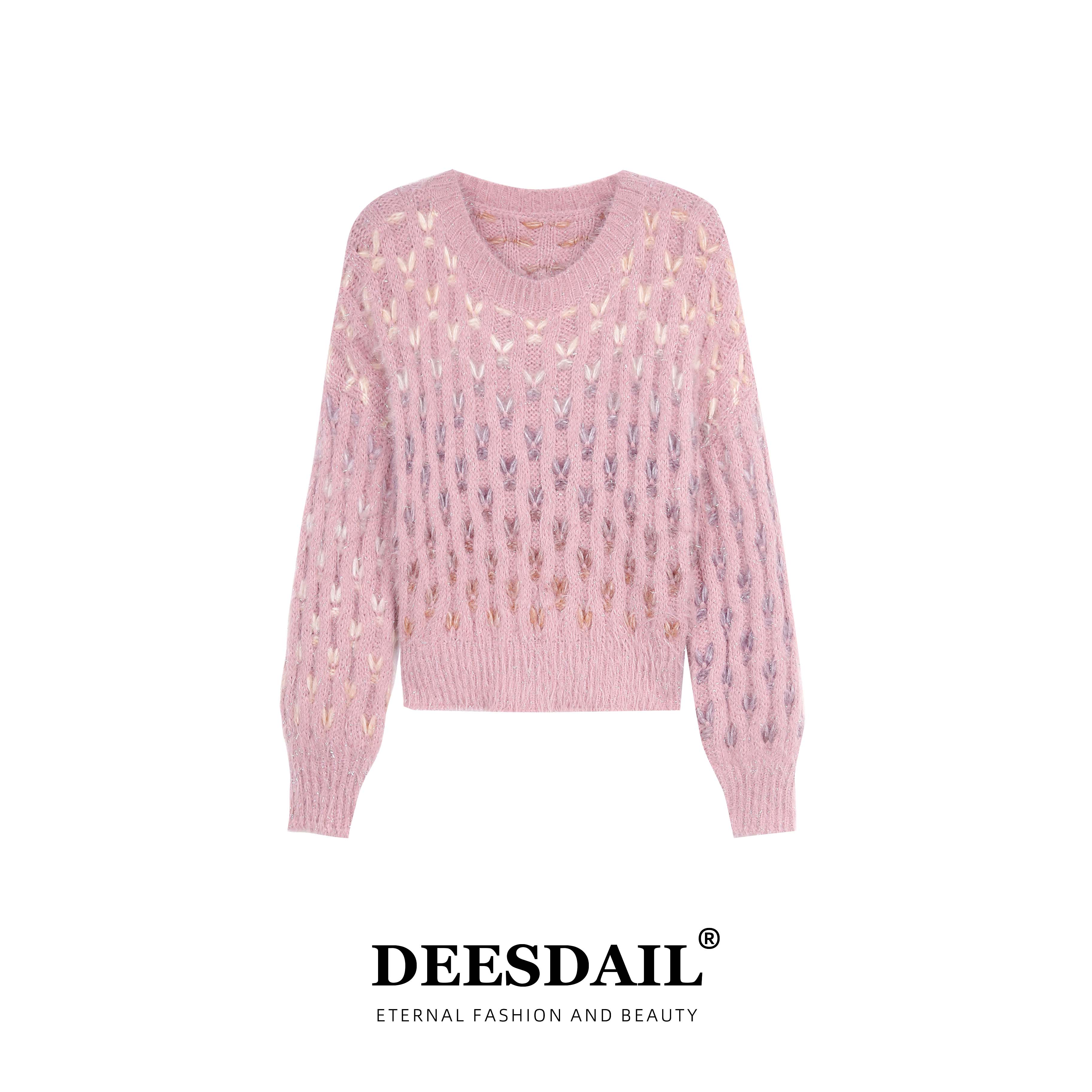 【306】DEESDAIL冬季长袖毛衣百搭显瘦知性针织衫女512