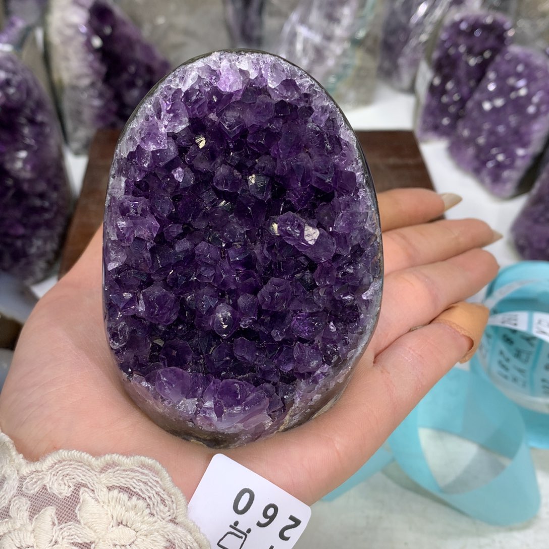 紫晶摆件未镶嵌水晶