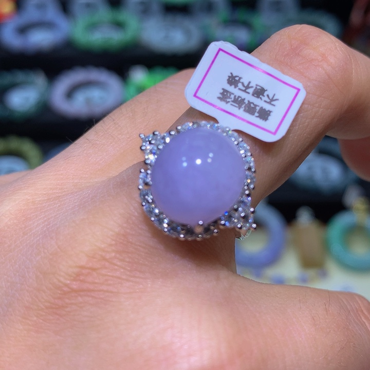 翡翠银S925镶嵌颈饰翡翠