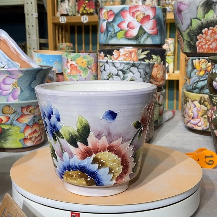 红陶景德镇艺术手绘作品