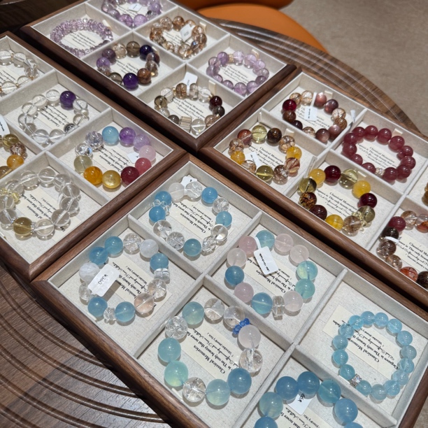 直播专属链接2）扣数字念到名字拍 默认微瑕 设计款水晶手串