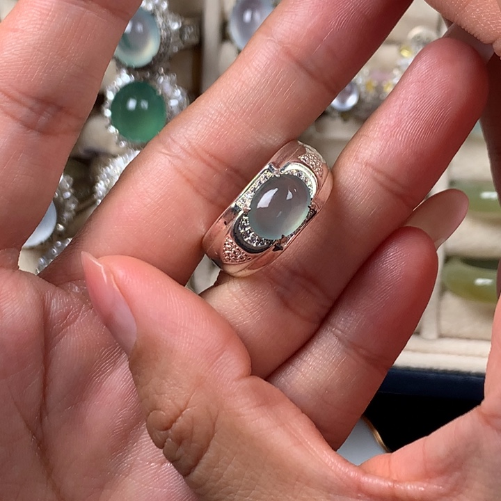 翡翠未镶嵌戒指缅甸天然翡翠Ａ货