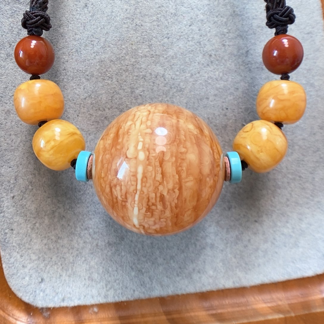 未镶嵌项链蜜蜡蜜蜡锁骨