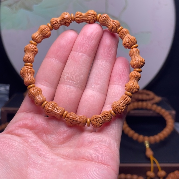 桃核手串花生手串