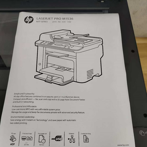 9新 HP/惠普 惠普1536dnf打印机双面打印机网络打印机