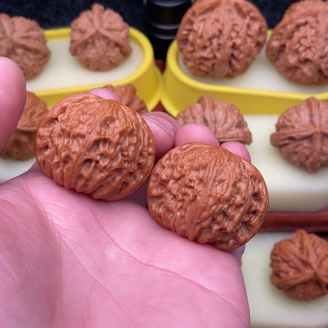 文玩核桃把件老树磨盘37