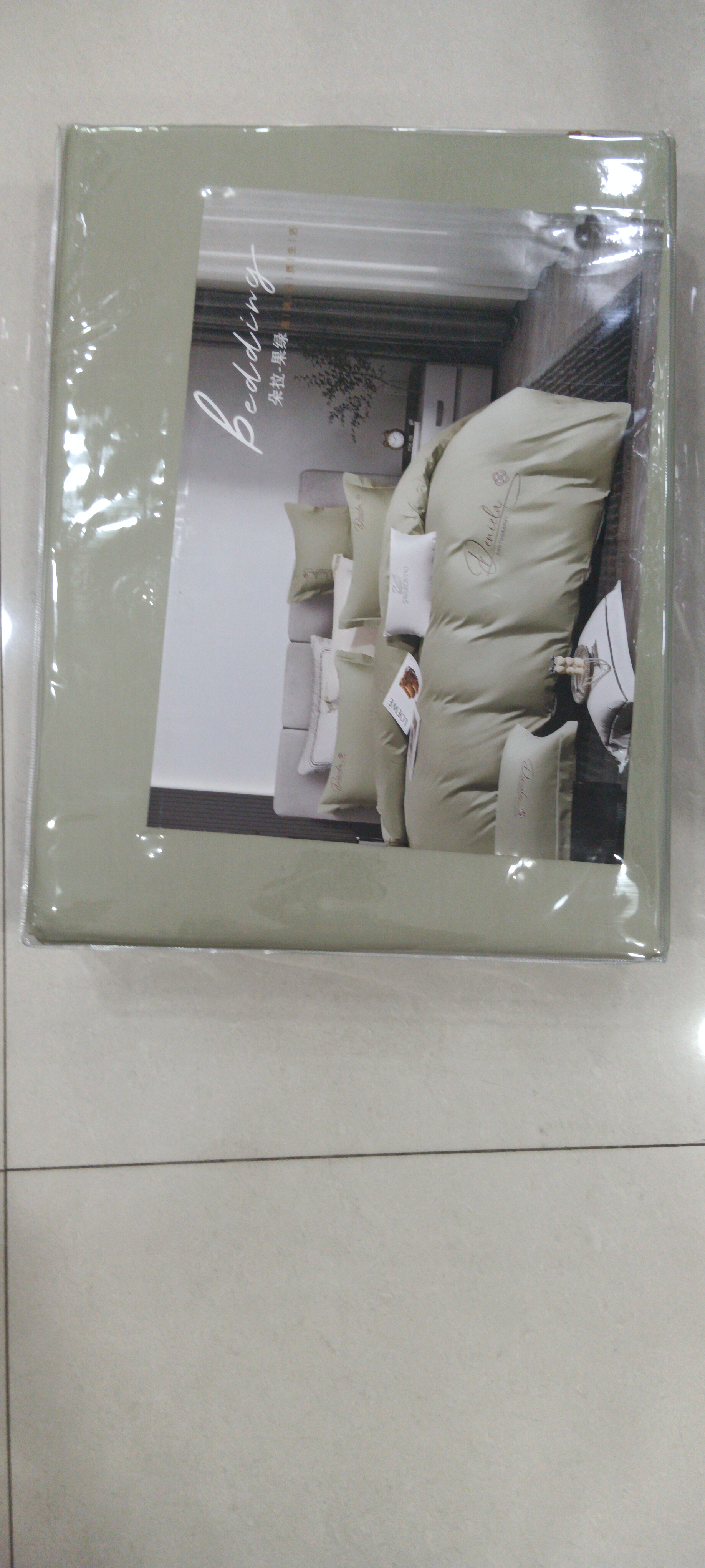 全棉纯色绣花四件套，四季款