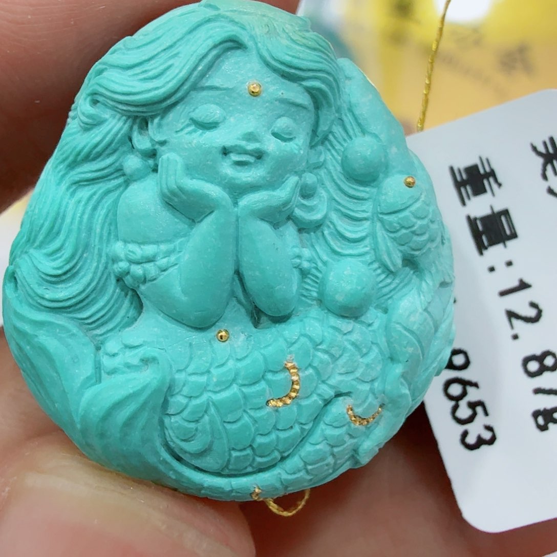 绿松石未镶嵌配饰