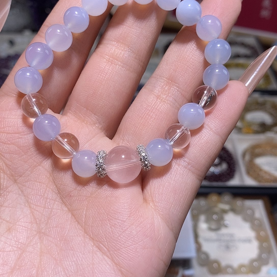 水晶手链未镶嵌玛瑙