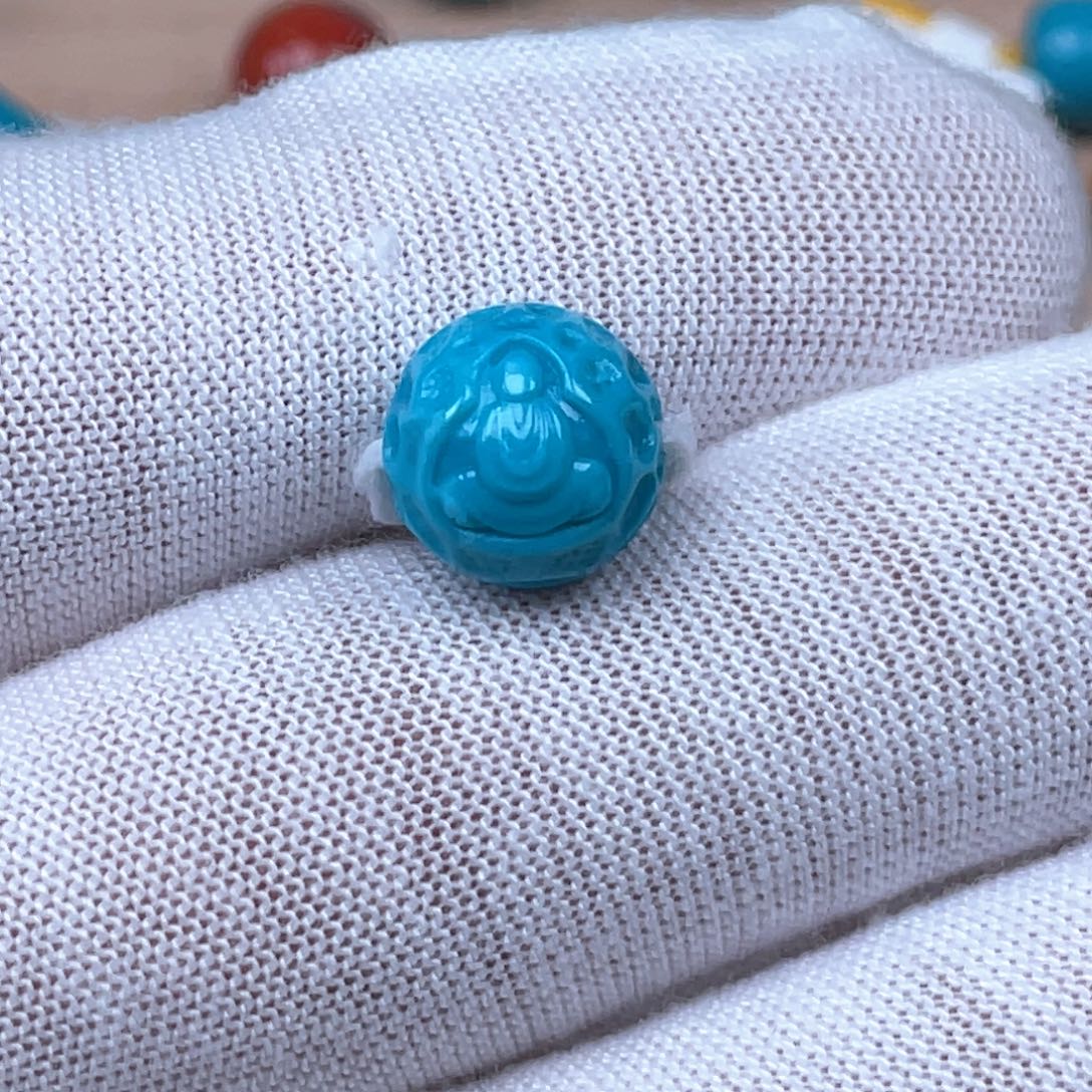 绿松石未镶嵌挂件10mm