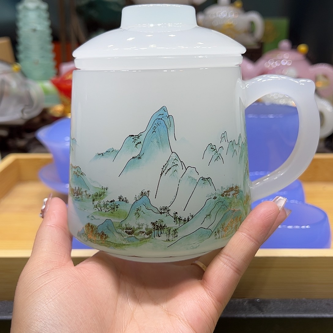 不带礼盒千里江山办公杯