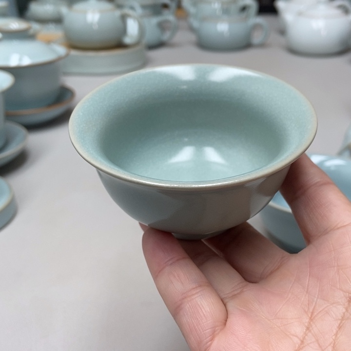 茗***弈瓷仿古冰花永乐杯无礼盒