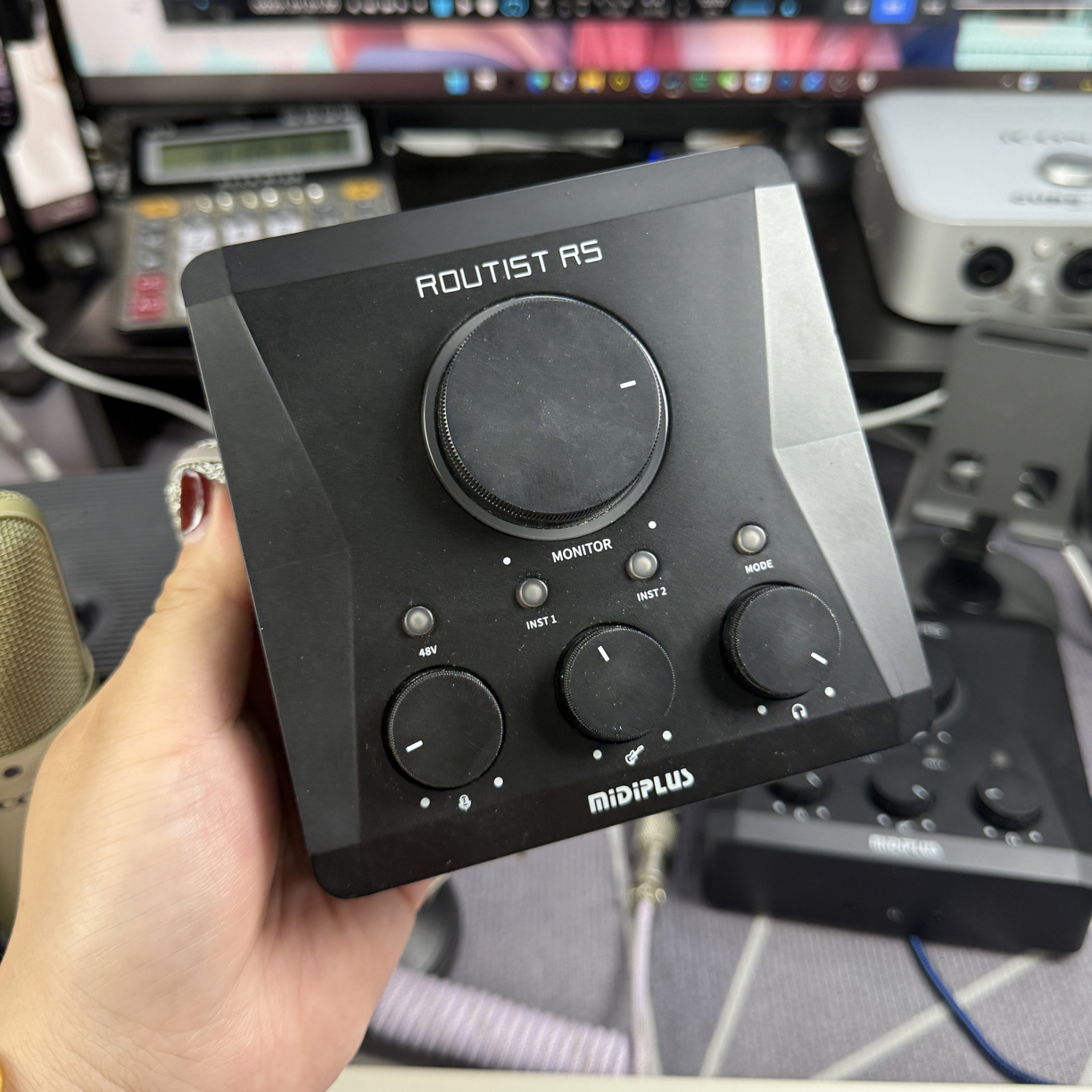 8新  二手迷笛rs电脑声卡没电脑用不了，无质量问题不退不换